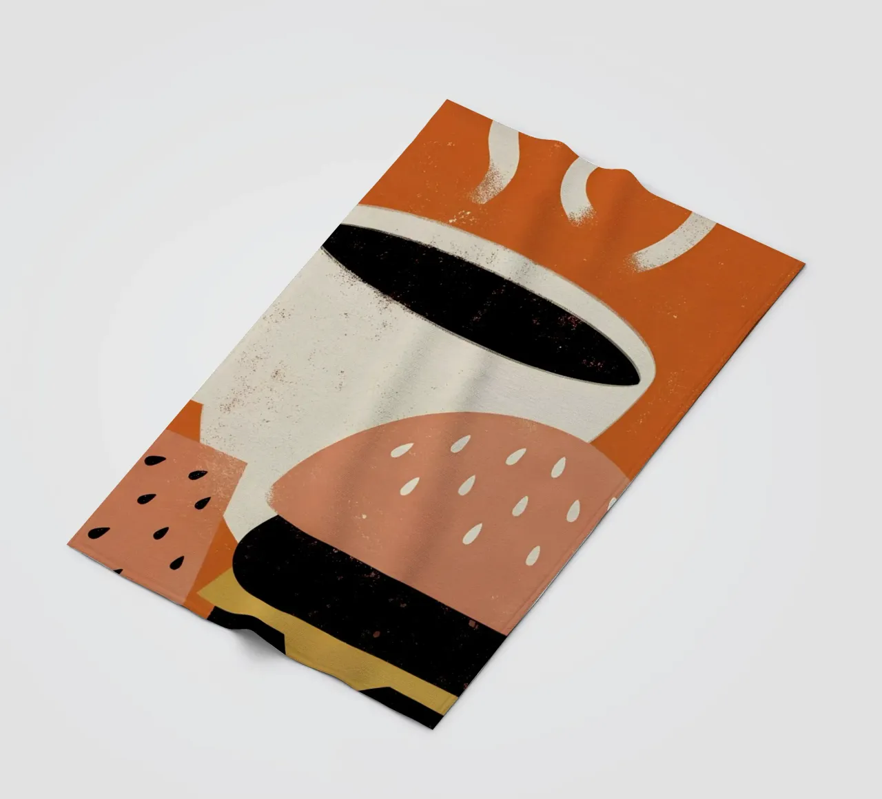 Burger e caffè Retro Pop coperta in pile da THE LATEST SHOP