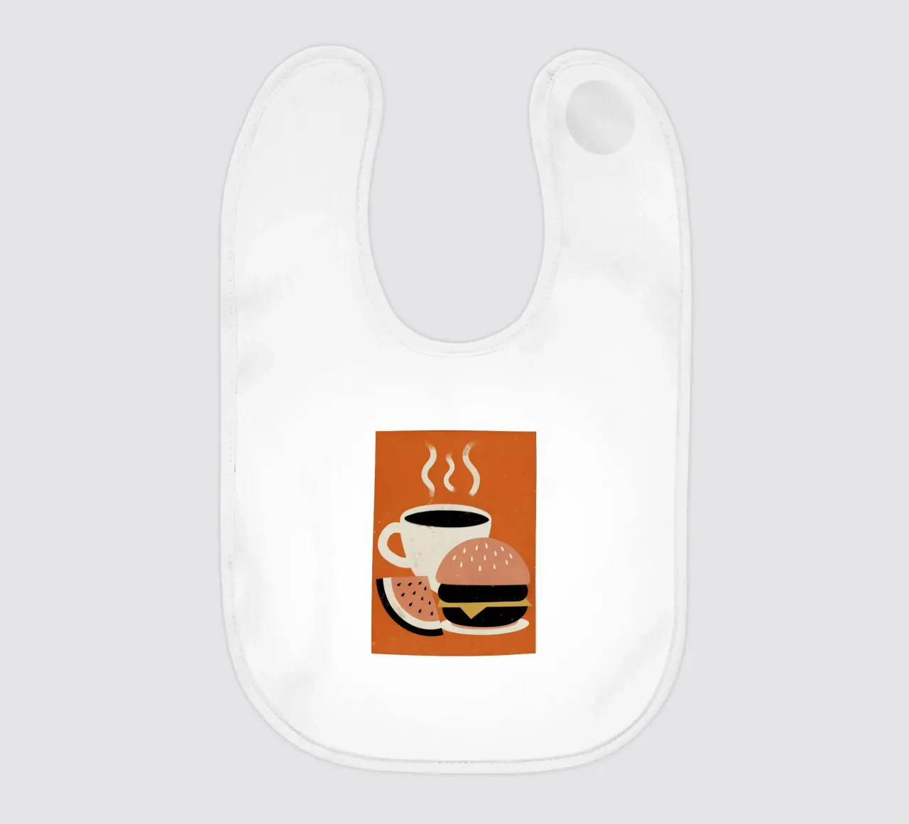 Burger e caffè Retro Pop bavaglino da THE LATEST SHOP