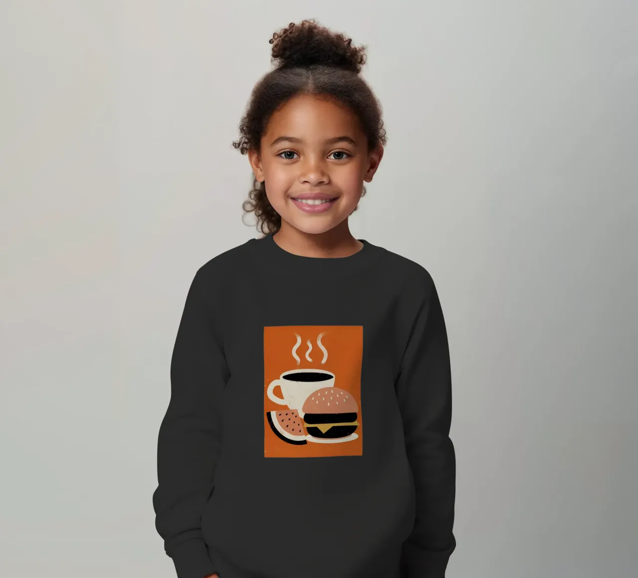 Burger e caffè Retro Pop felpa bambino da THE LATEST SHOP