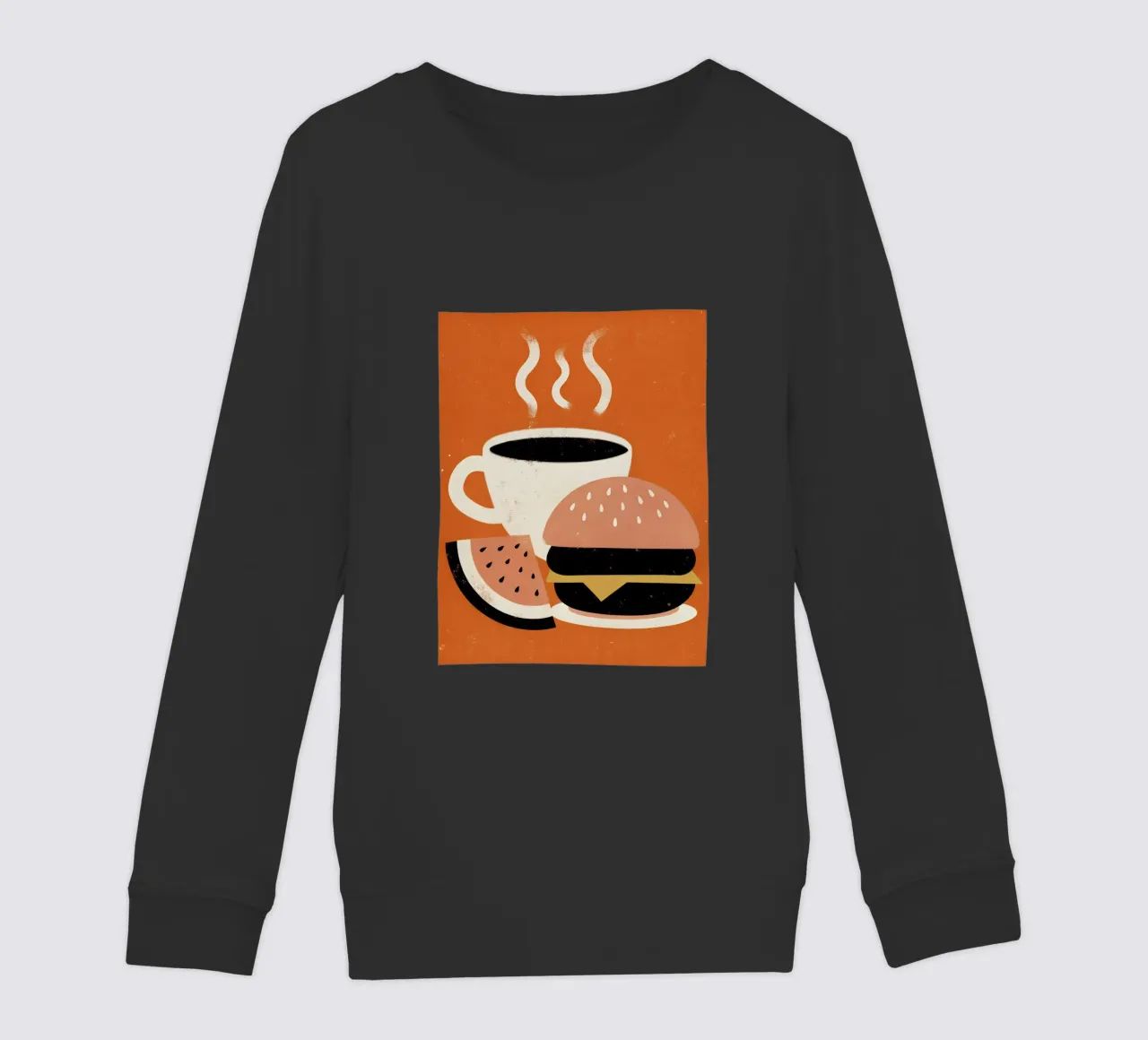 Burger e caffè Retro Pop felpa bambino da THE LATEST SHOP