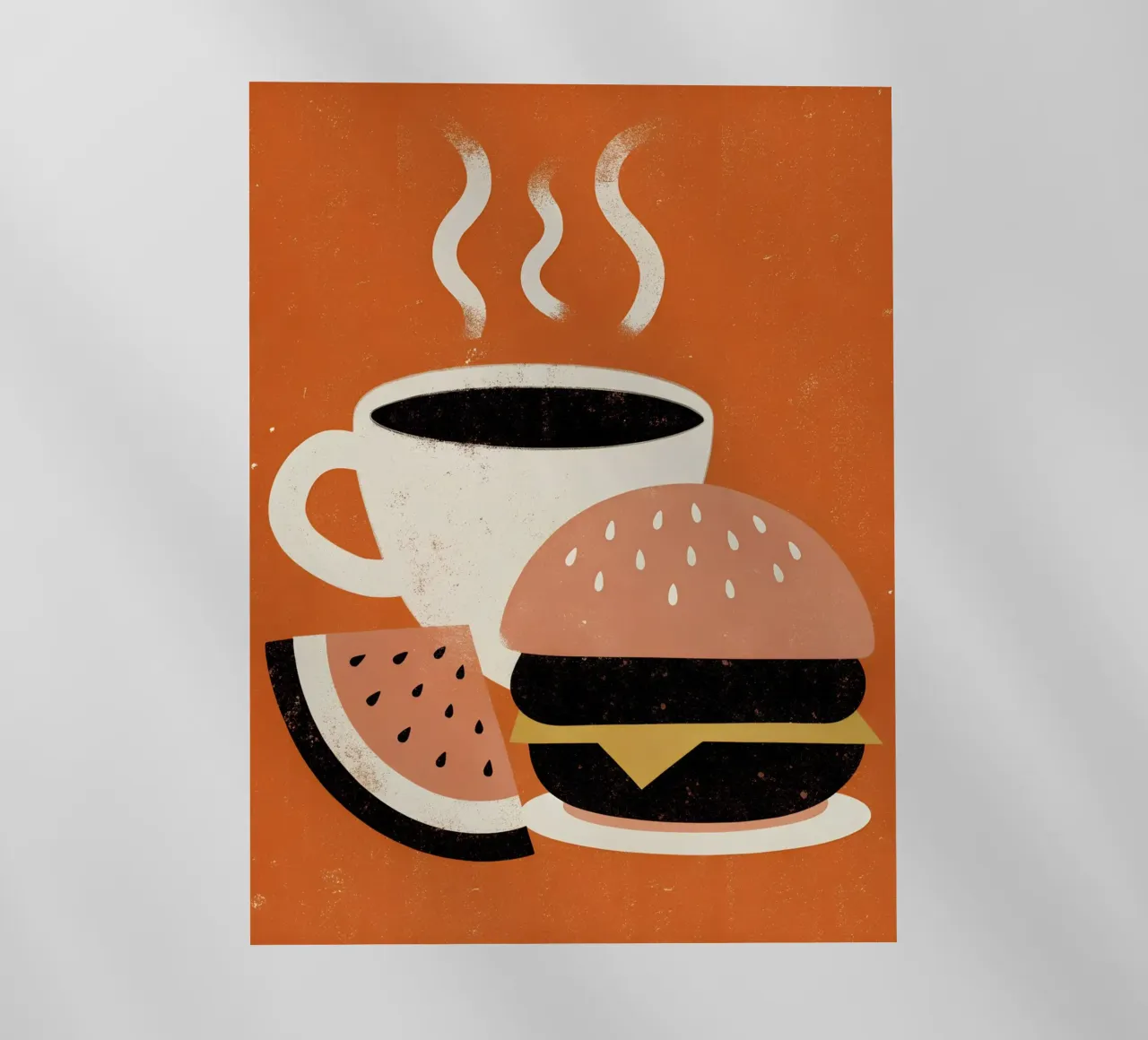 Burger e caffè Retro Pop pellicola backlit da THE LATEST SHOP