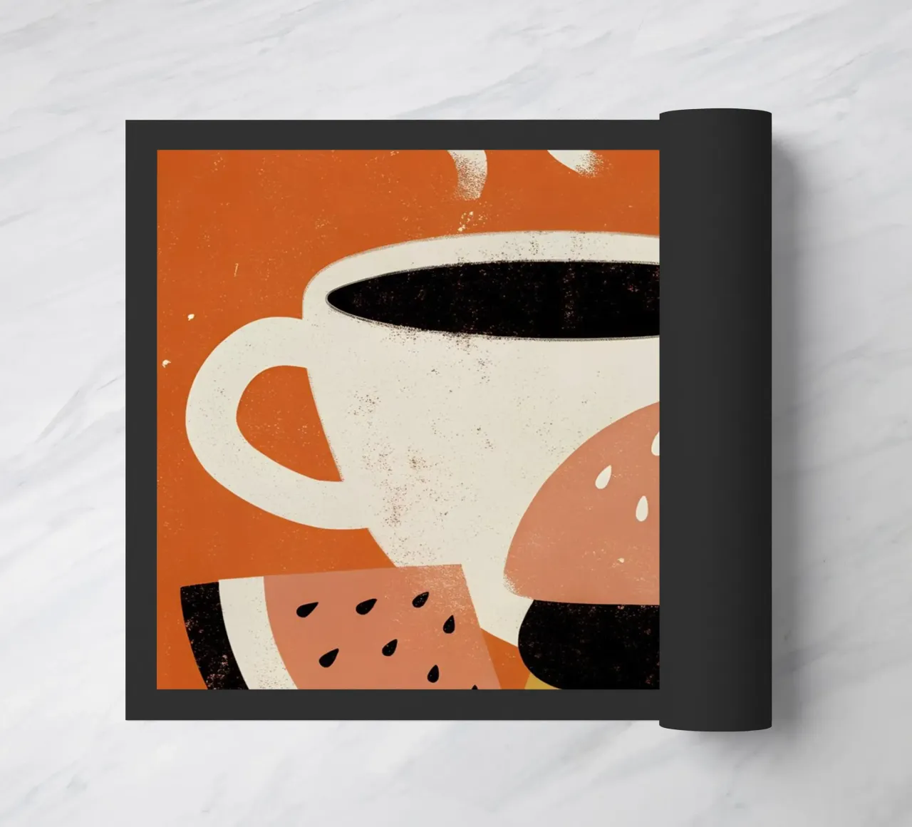 Burger e caffè Retro Pop zerbino da THE LATEST SHOP