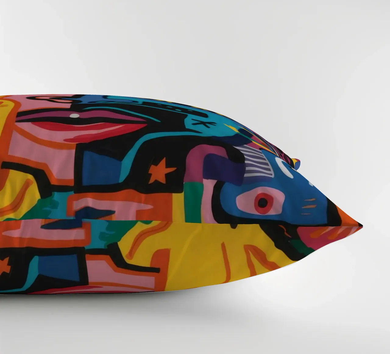 Esplosione di colori astratti cuscino da Muse Fragments