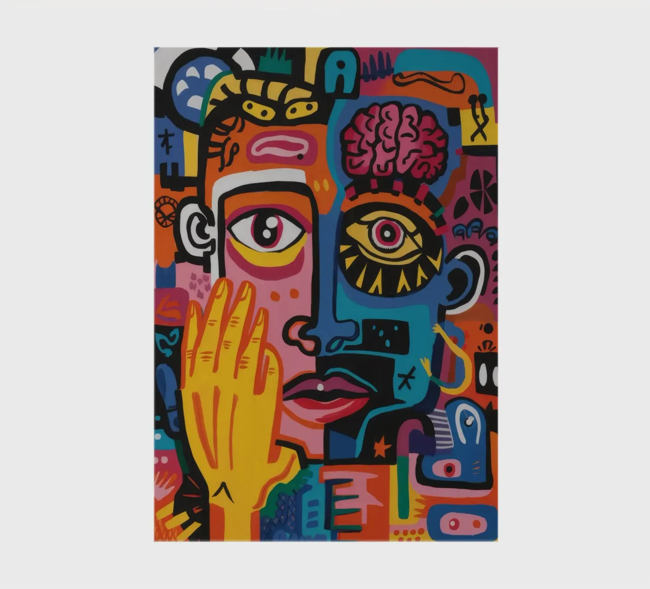 Abstract Color Explosion notebook by Muse Fragments