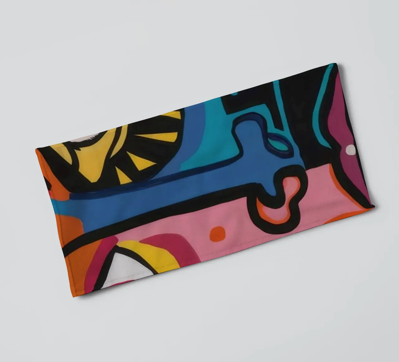 Abstract Color Explosion towel by Muse Fragments
