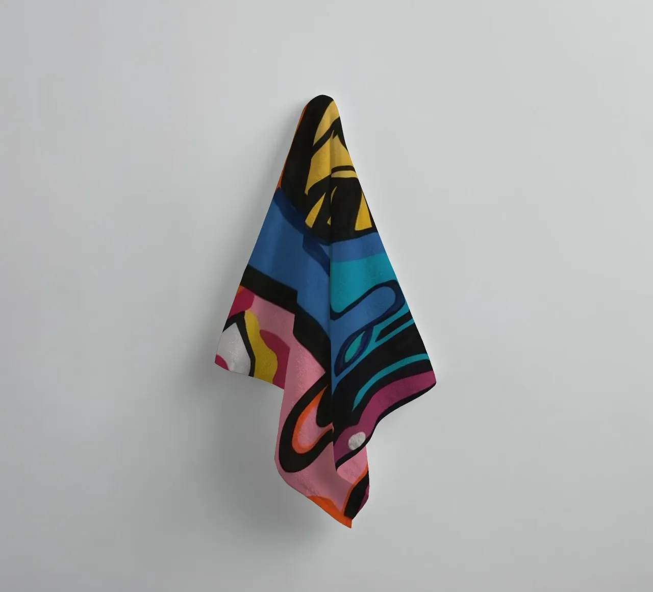 Abstract Color Explosion towel by Muse Fragments