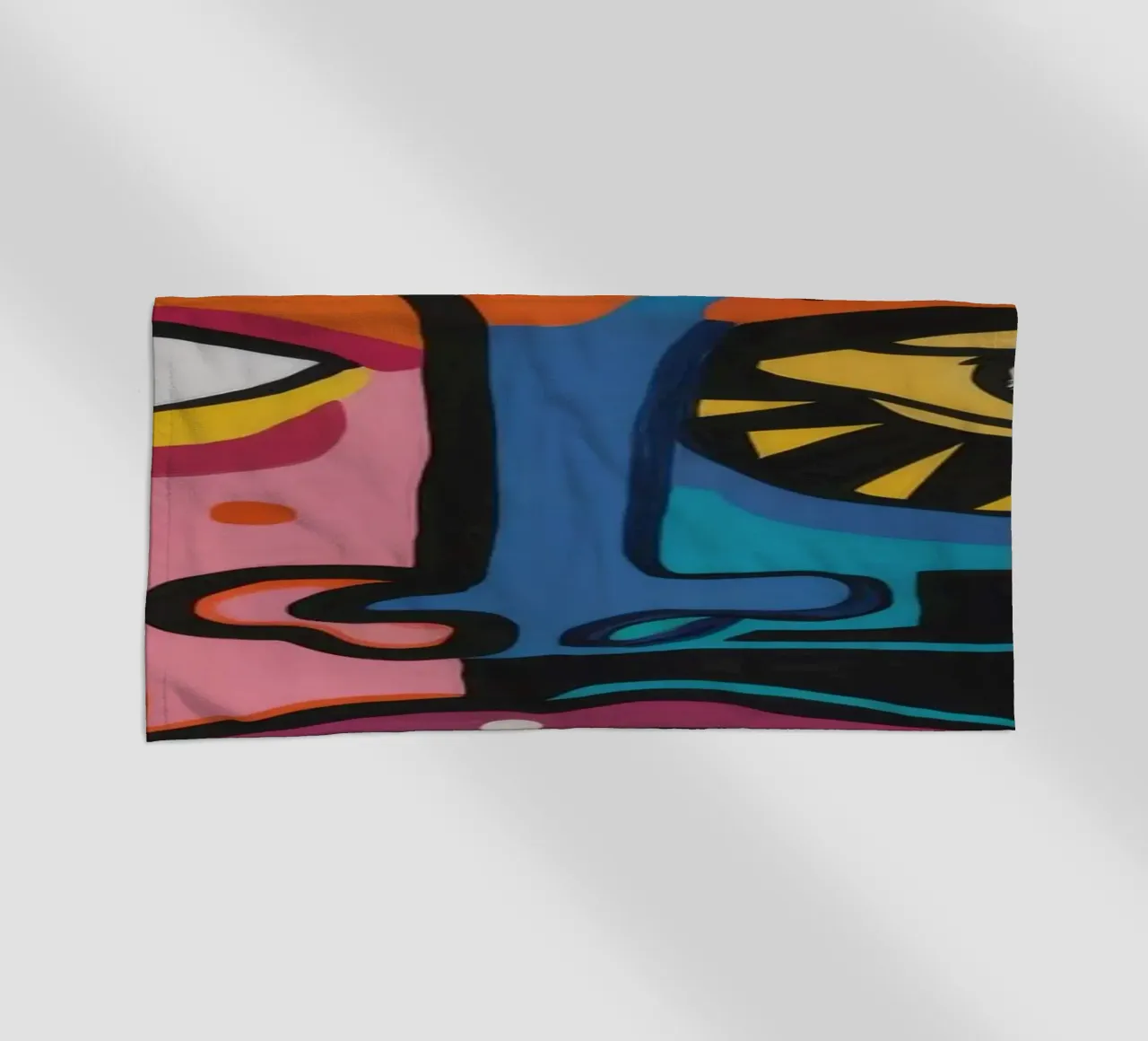 Esplosione di colori astratti telo mare da Muse Fragments