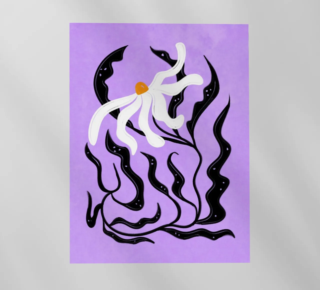 Abstract white Flower pellicola backlit da Illustration Raissa Oltmanns