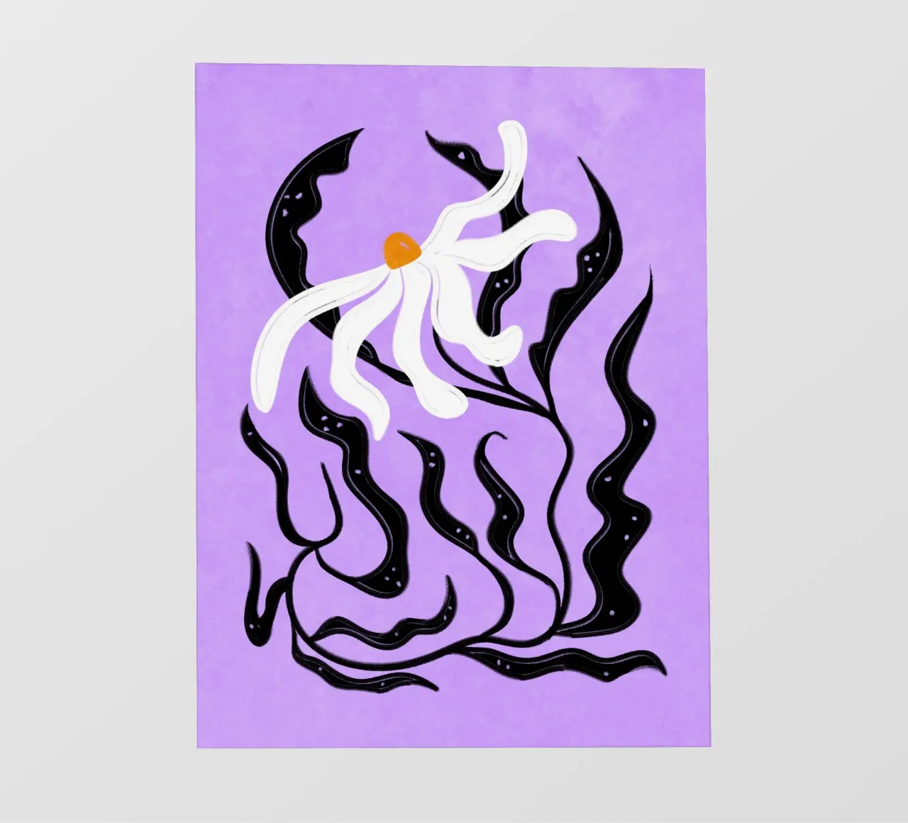 Abstract white Flower pellicola backlit da Illustration Raissa Oltmanns
