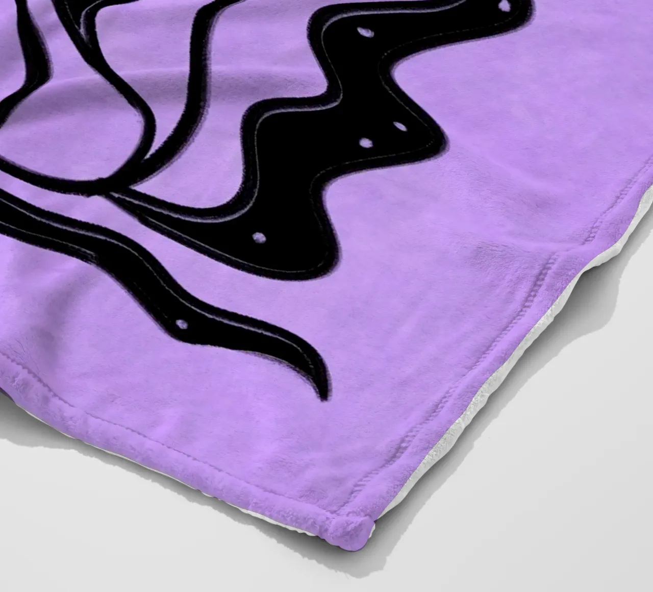 Abstract white Flower coperta in pile da Illustration Raissa Oltmanns