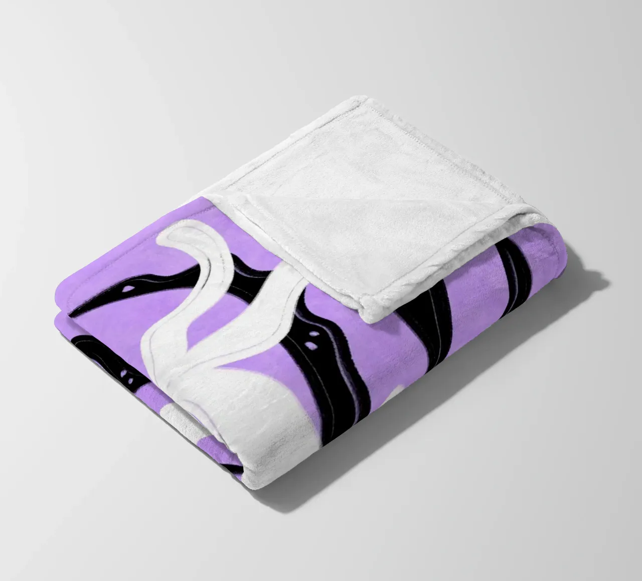 Abstract white Flower coperta in pile da Illustration Raissa Oltmanns