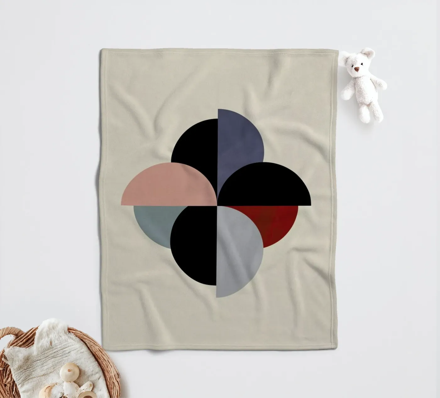 Rotation fleecedeken van Pure