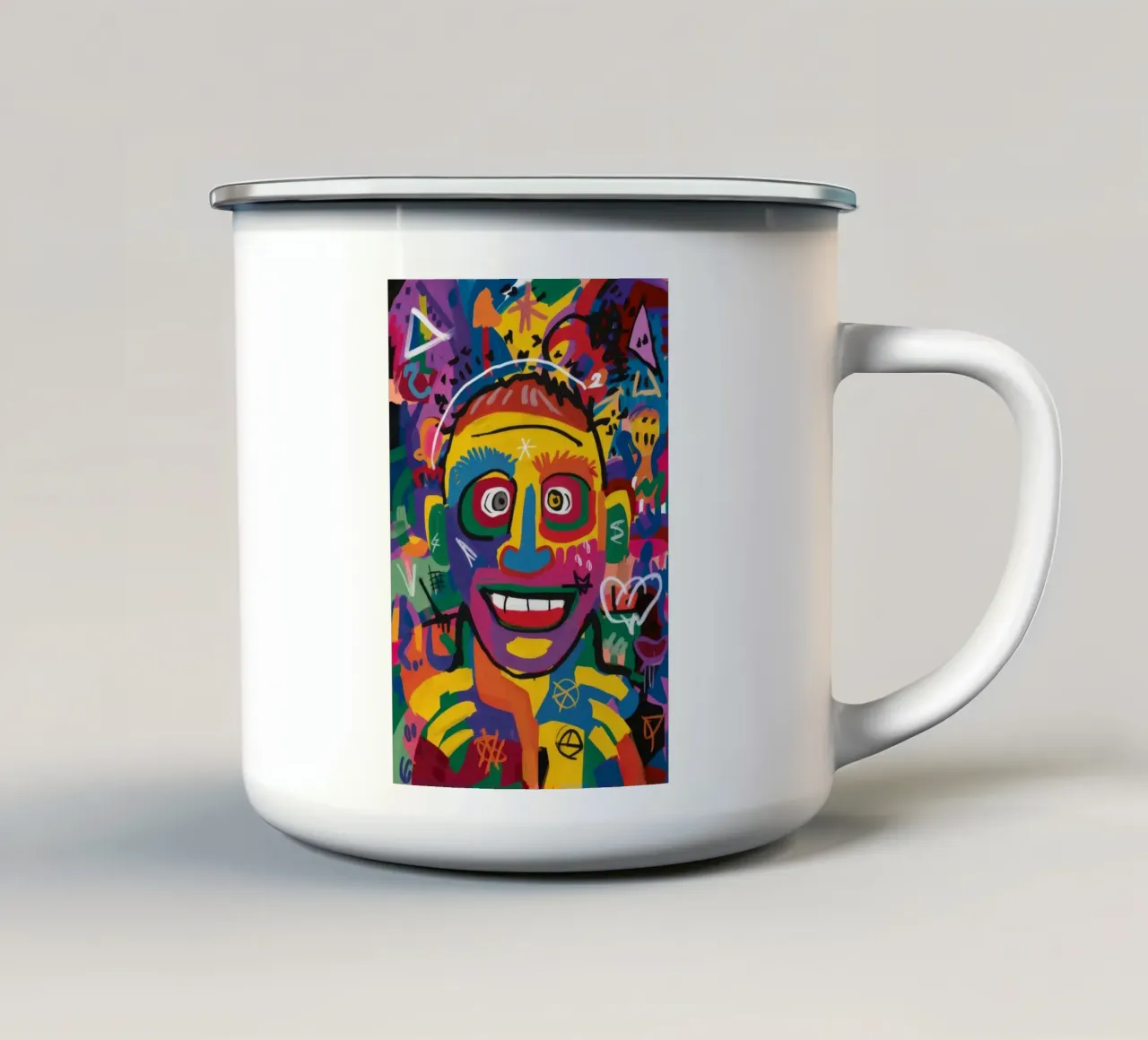 Caos colorato Armonia tazza in smalto da Muse Fragments