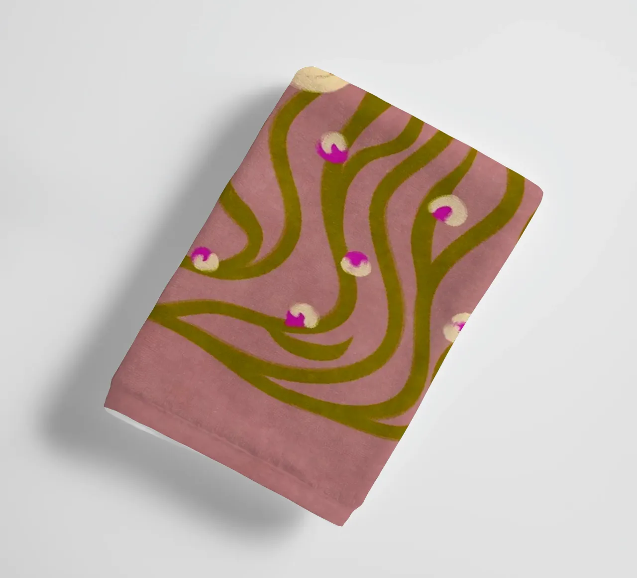 Abstract Flowers in vintage style asciugamano da bagno da Illustration Raissa Oltmanns