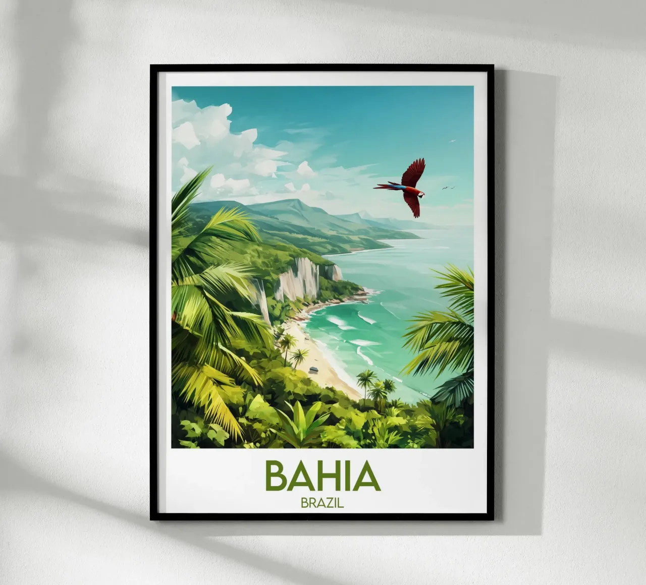 Affiche Bahia poster con telaio in plastica da Frame the World