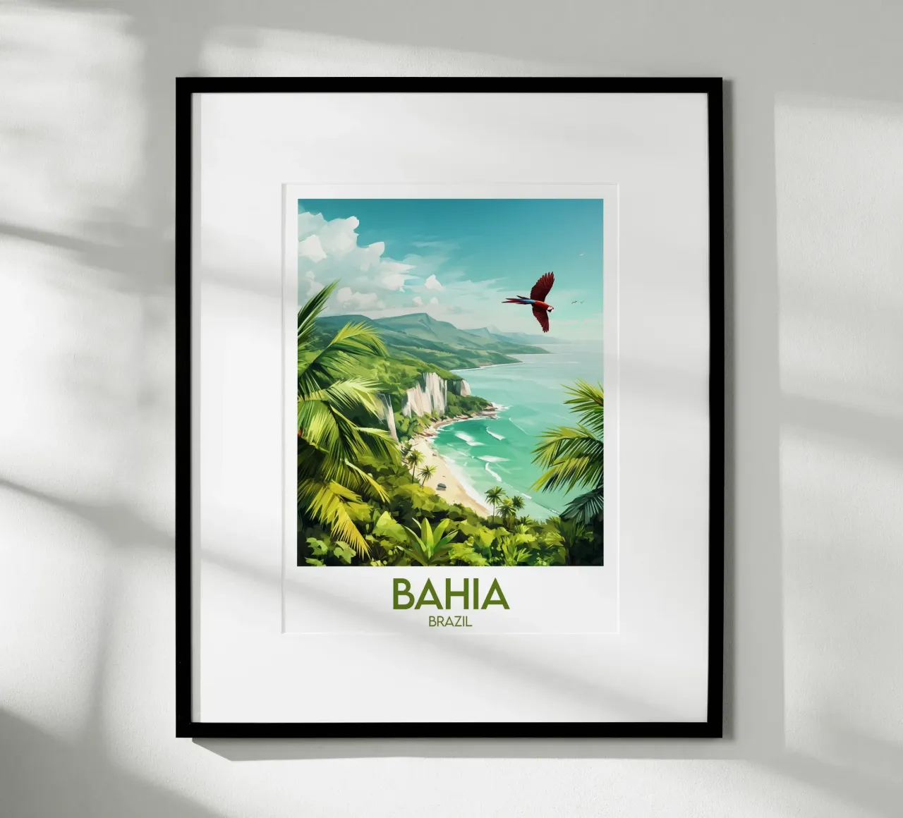 Affiche Bahia poster con telaio in plastica da Frame the World