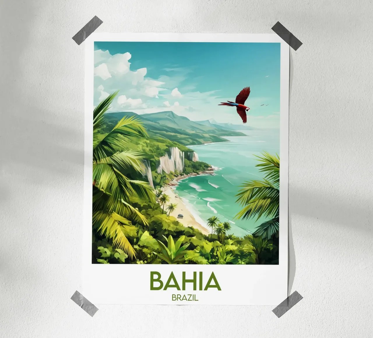 Affiche Bahia poster con telaio in plastica da Frame the World