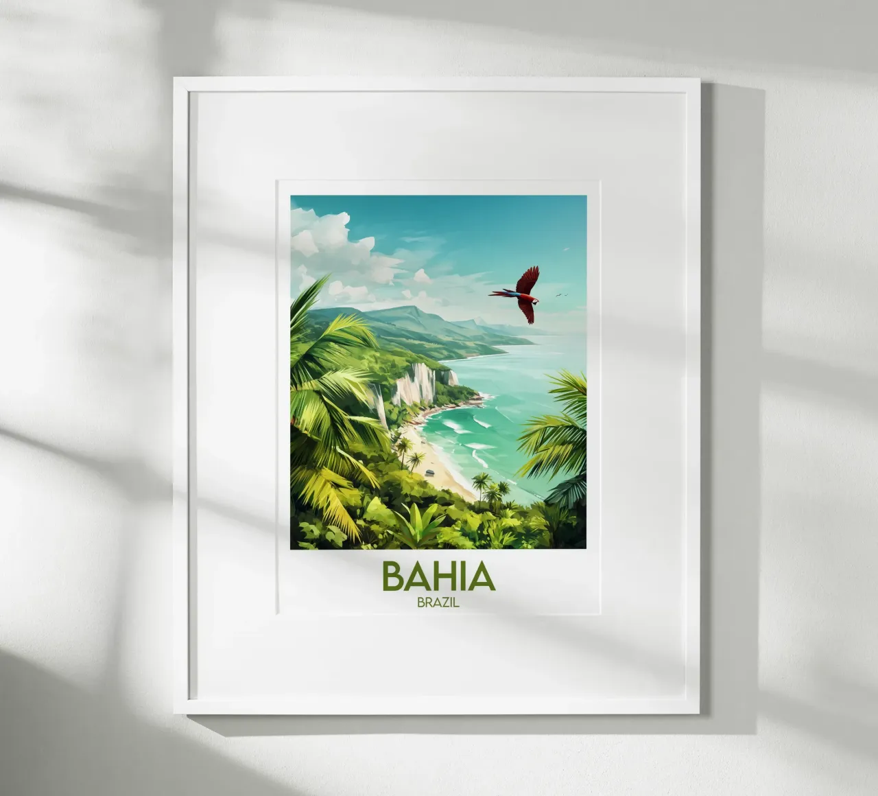 Affiche Bahia poster con telaio in plastica da Frame the World