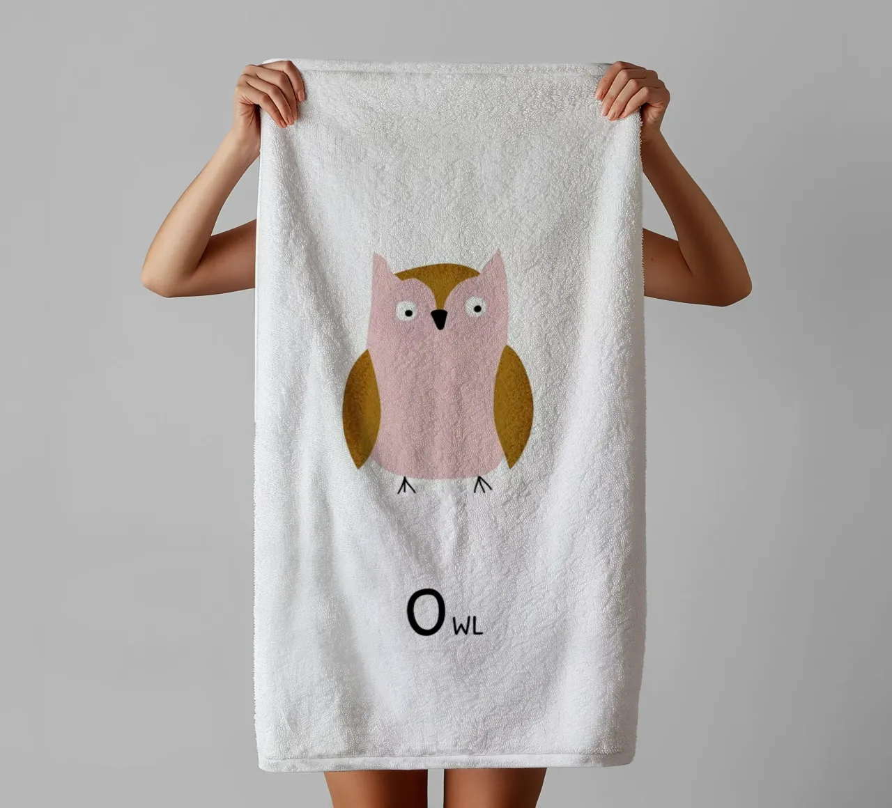 Owl asciugamano da bagno da Little Flourishes