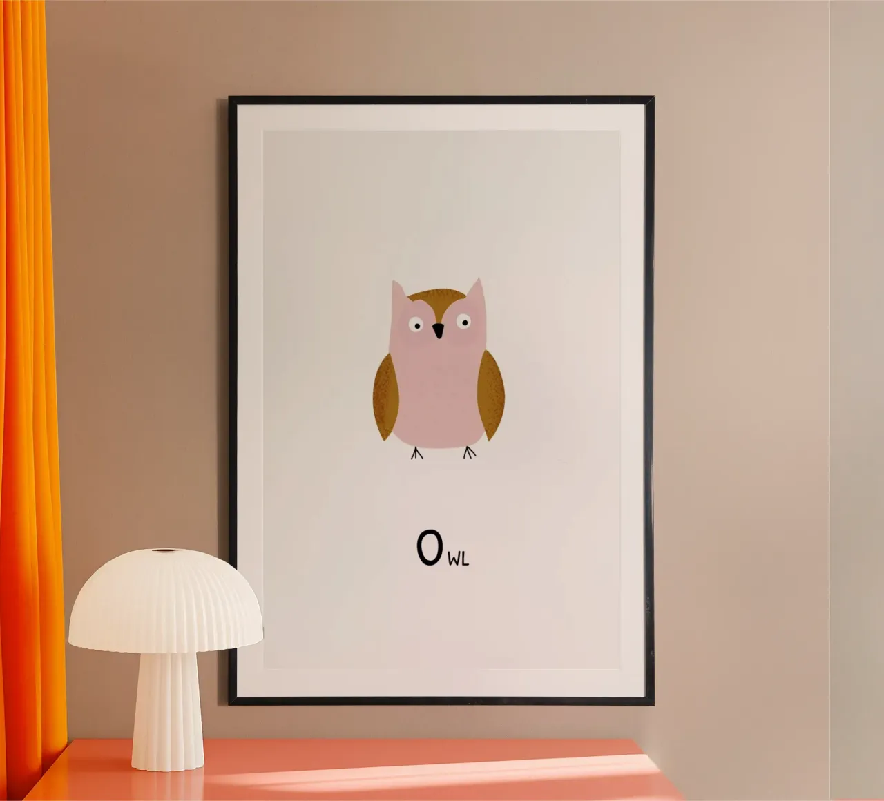 Owl poster da Little Flourishes