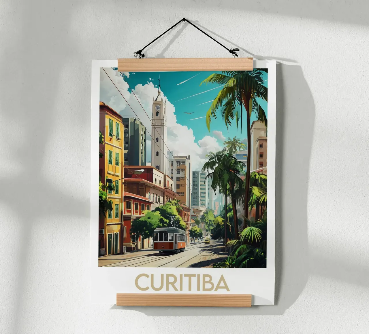 Affiche Curitiba poster con telaio in plastica da Frame the World