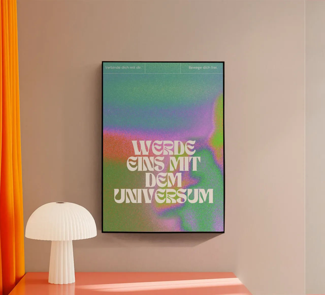 WERDE EINS MIT DEM UNIVERSUM plexiglass da Einfach Uebel