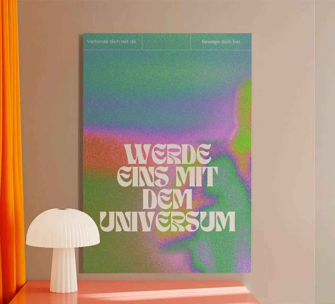 WERDE EINS MIT DEM UNIVERSUM plexiglass da Einfach Uebel