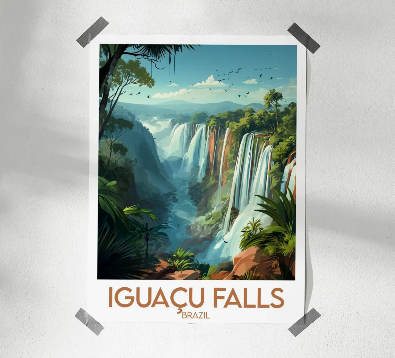Cascate di Iguaçu poster da Frame the World