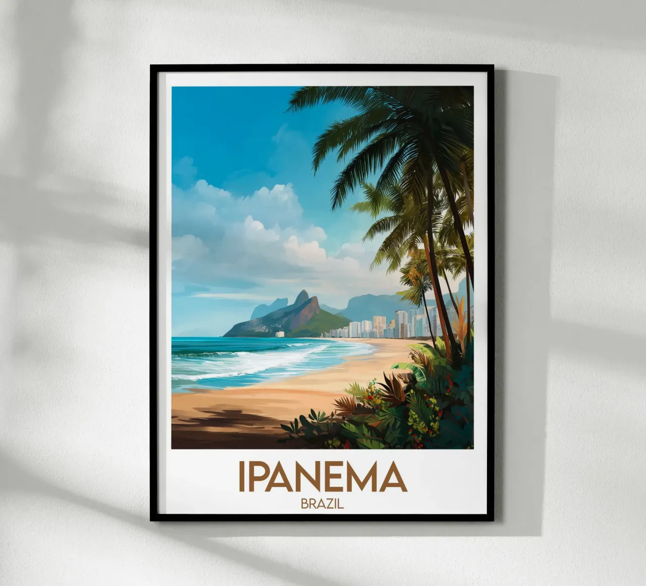 Affiche Ipanema poster con telaio in legno da Frame the World