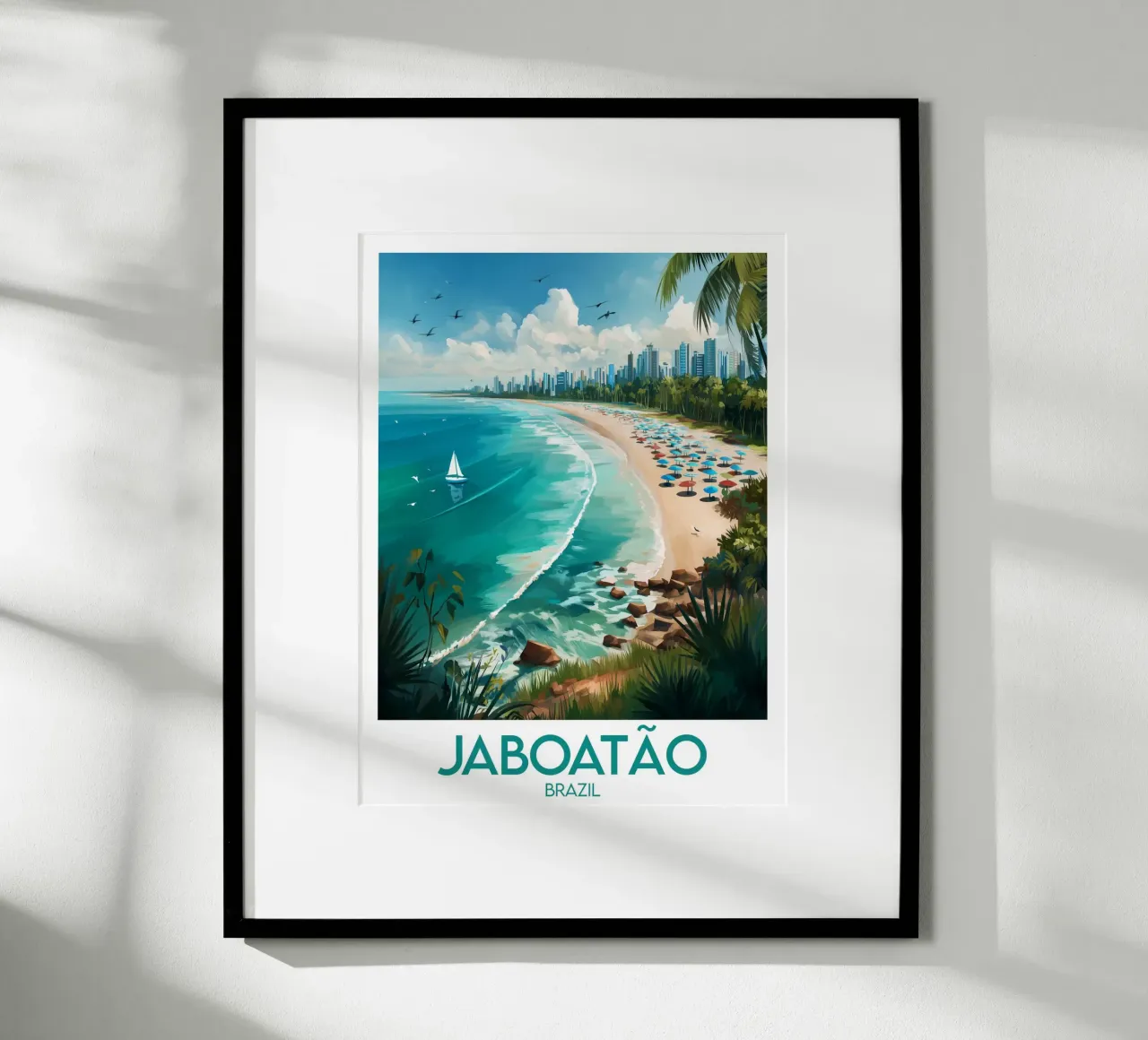 Affiche Jaboatão poster con telaio in alluminio da Frame the World