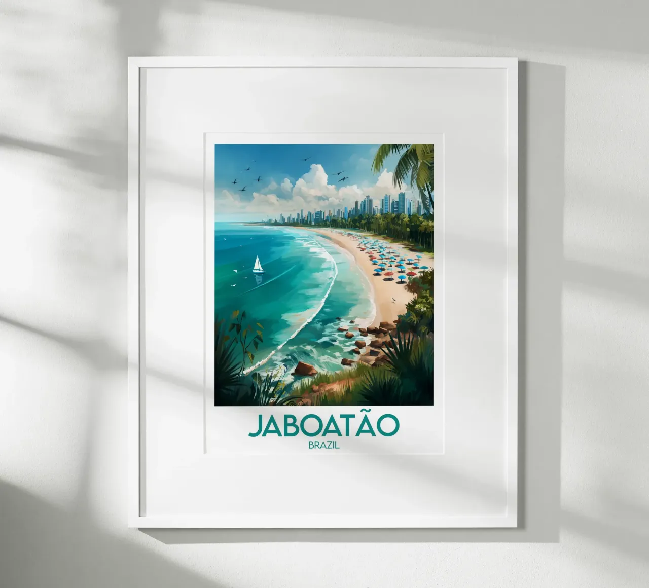 Affiche Jaboatão poster con telaio in alluminio da Frame the World