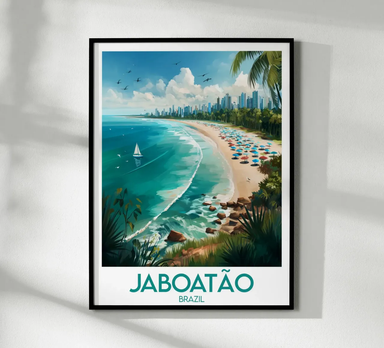 Affiche Jaboatão poster con telaio in alluminio da Frame the World