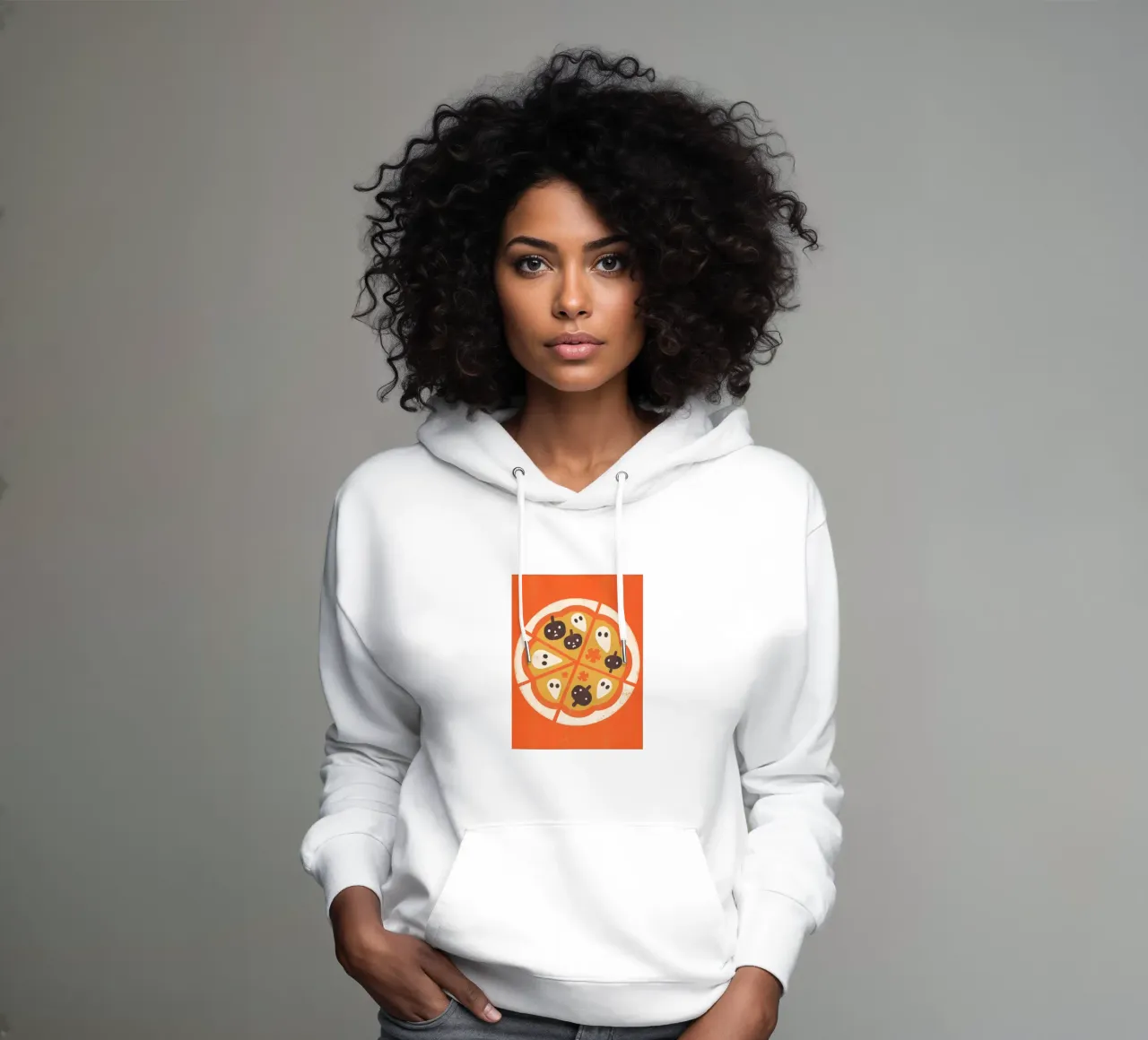 Retro Pop Pizza felpa con cappuccio da THE LATEST SHOP