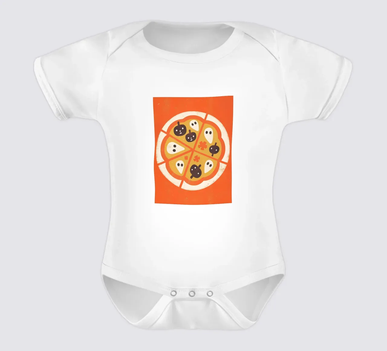 Retro Pop Pizza body neonato maniche corte da THE LATEST SHOP
