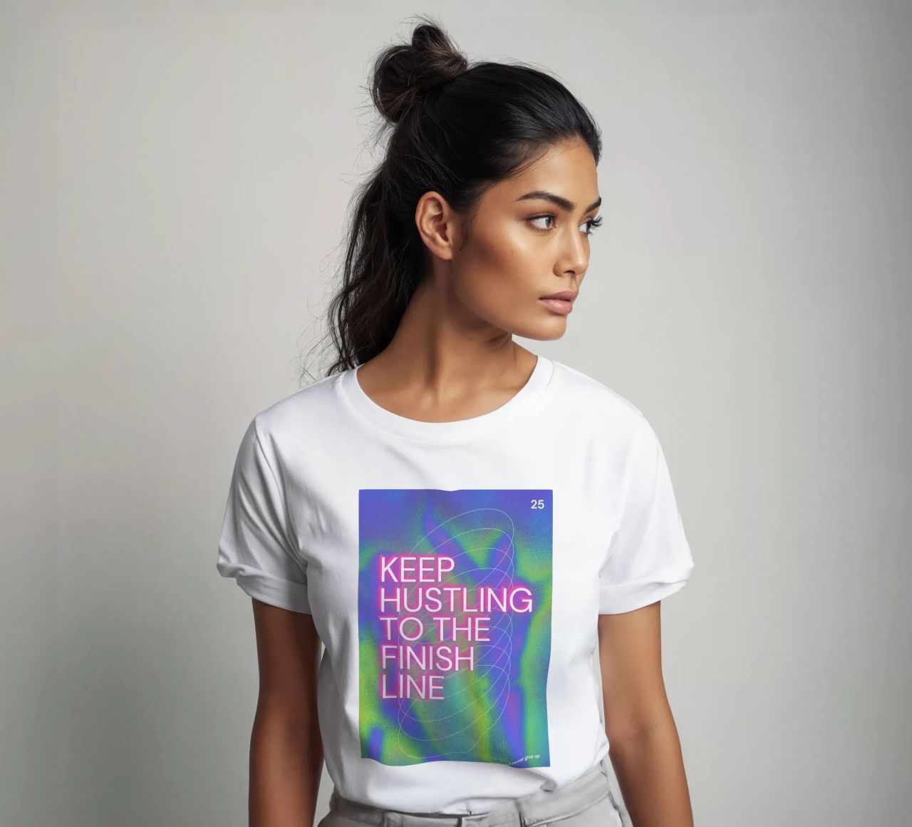 KEEP HUSTLING t-shirt da Einfach Uebel