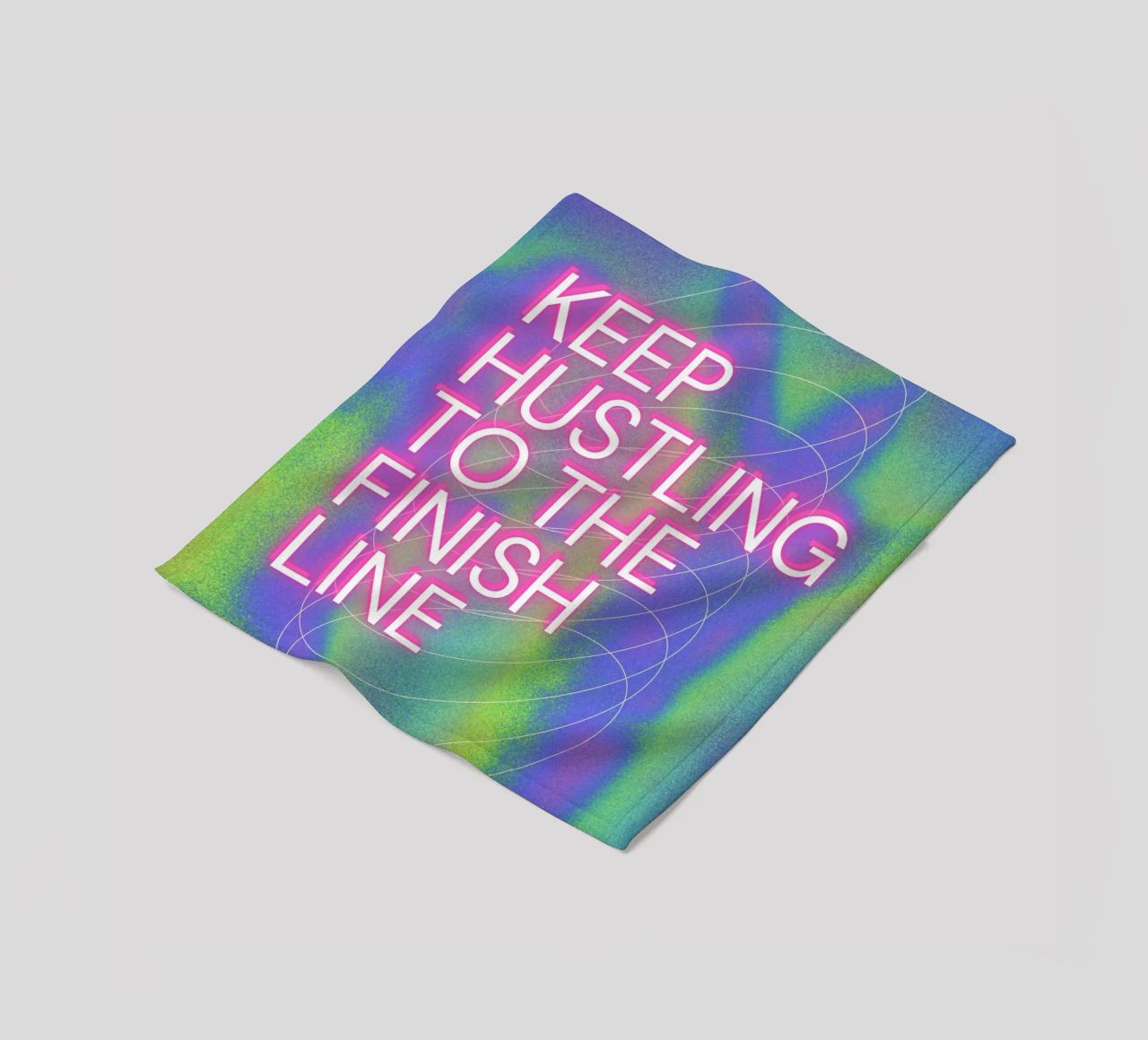 KEEP HUSTLING coperta in pile da Einfach Uebel
