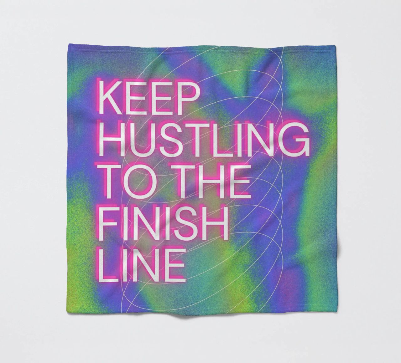 KEEP HUSTLING coperta in pile da Einfach Uebel