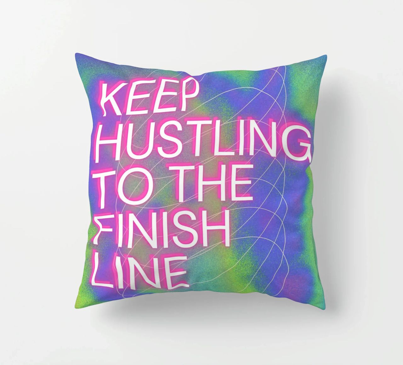 KEEP HUSTLING cuscino da Einfach Uebel