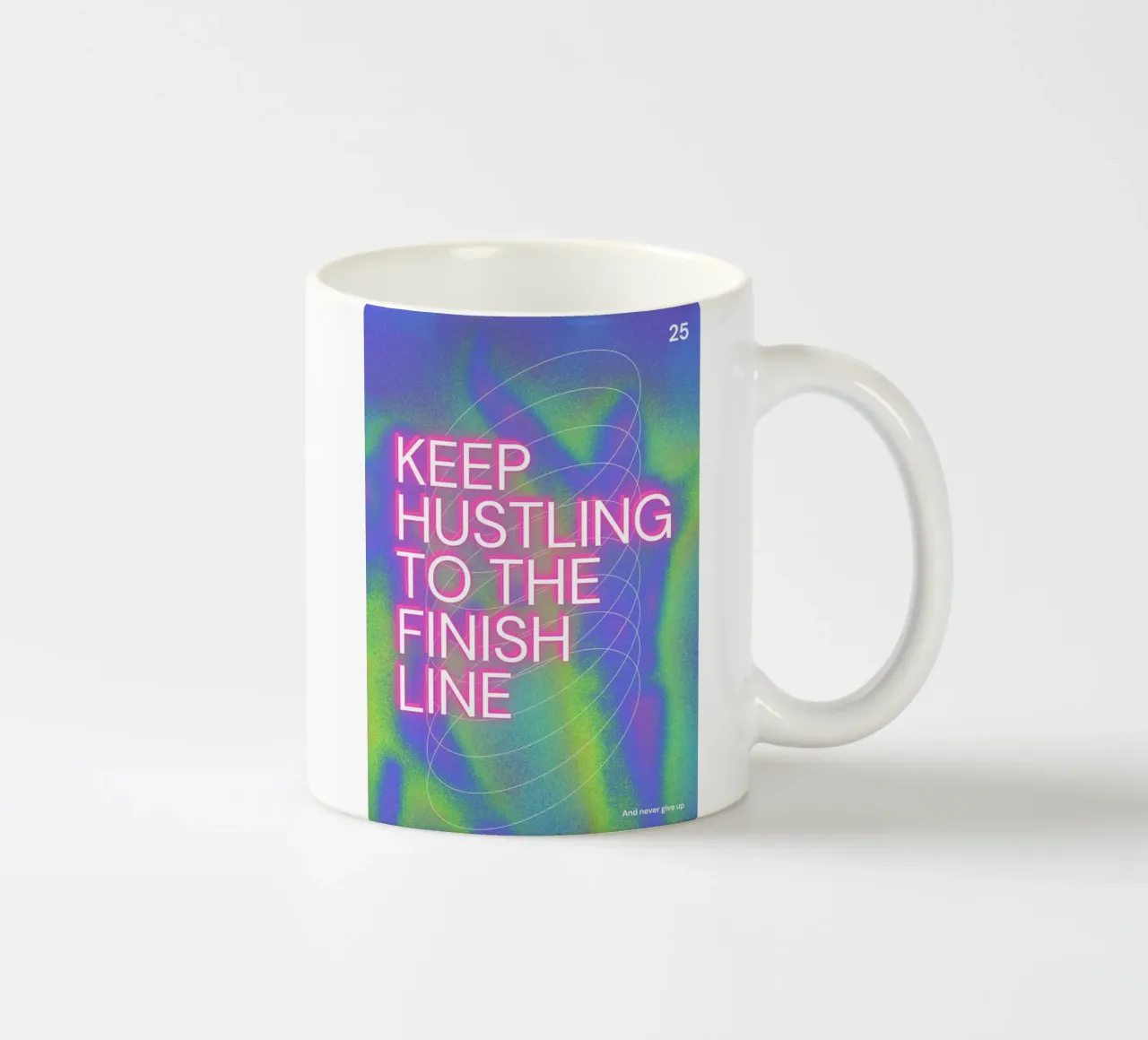KEEP HUSTLING Keramik Tasse von Einfach Uebel