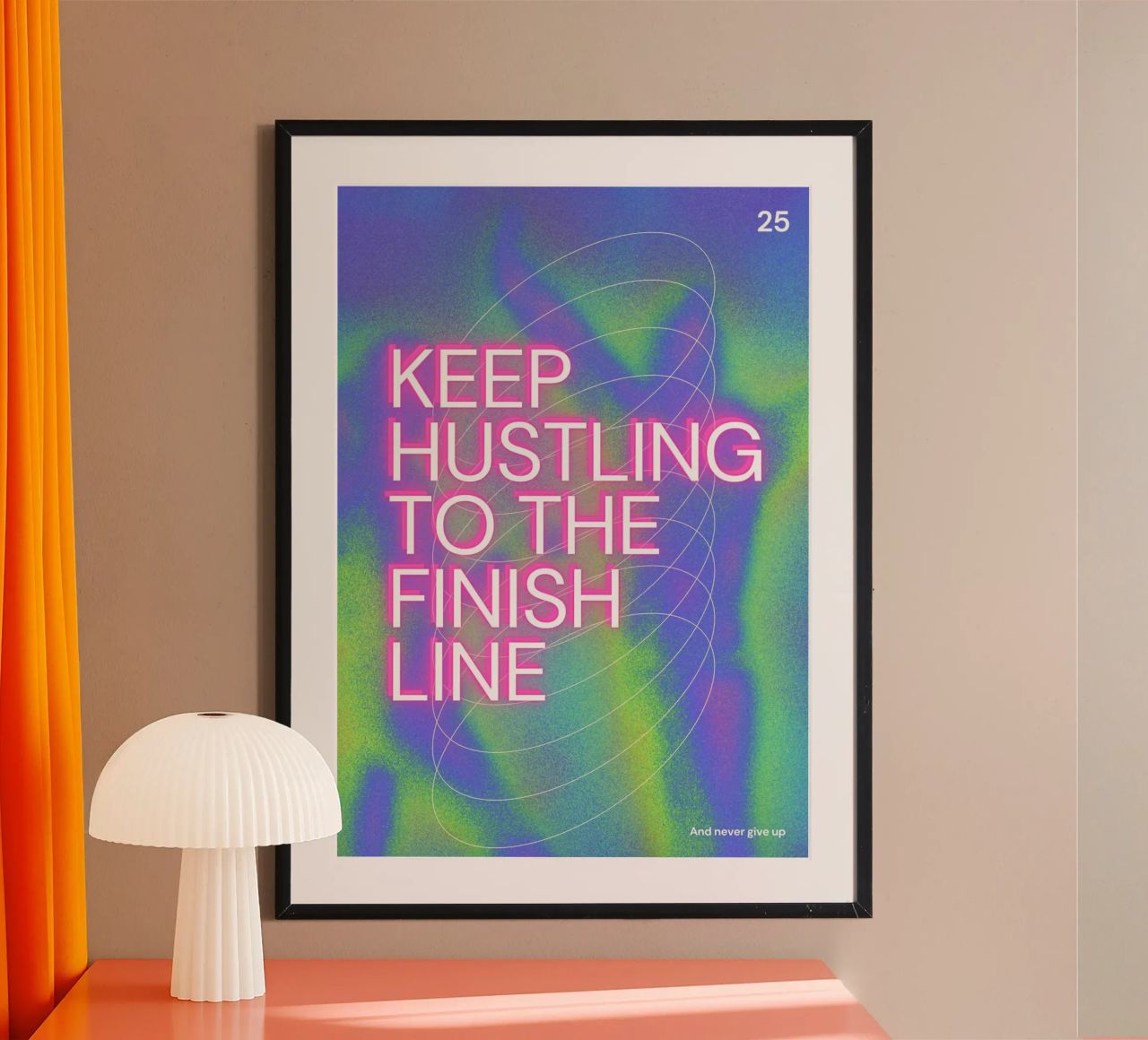 KEEP HUSTLING Poster von Einfach Uebel
