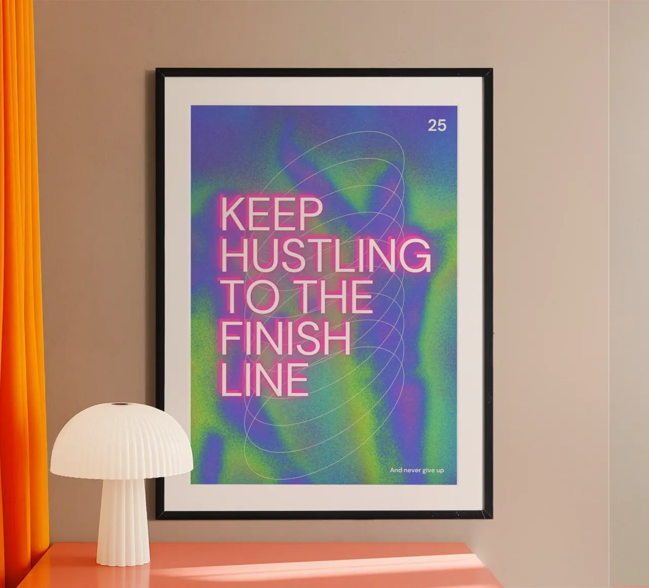 KEEP HUSTLING poster da SMRT STUDIO