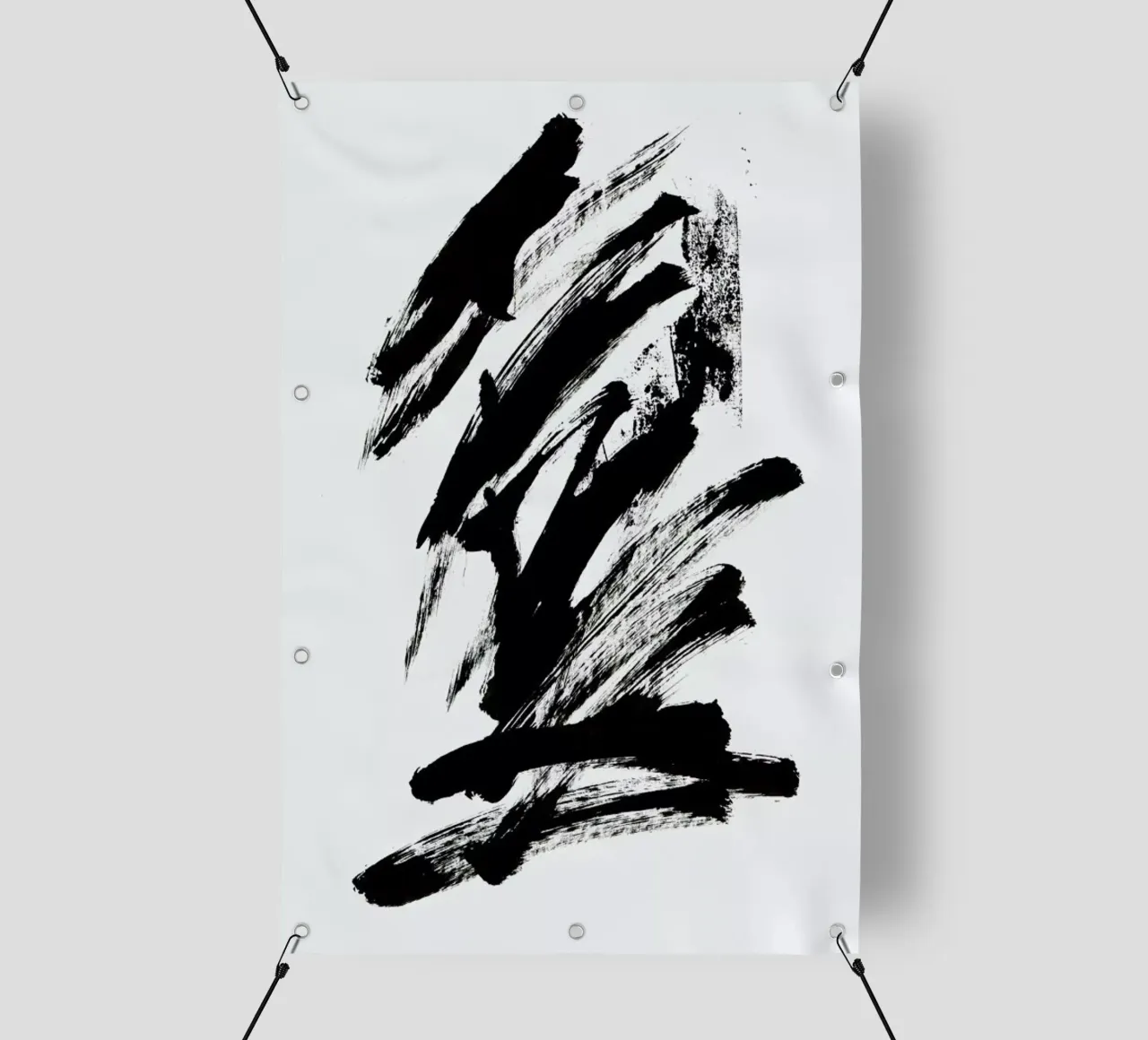 Black Abstract telo in pvc da Pure