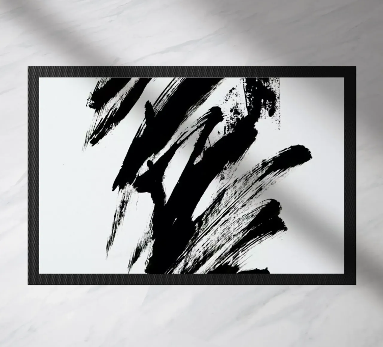 Black Abstract zerbino da Pure