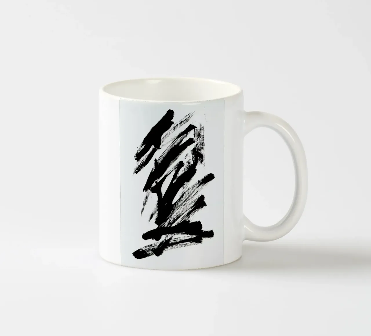 Black Abstract tazza in ceramica da Pure