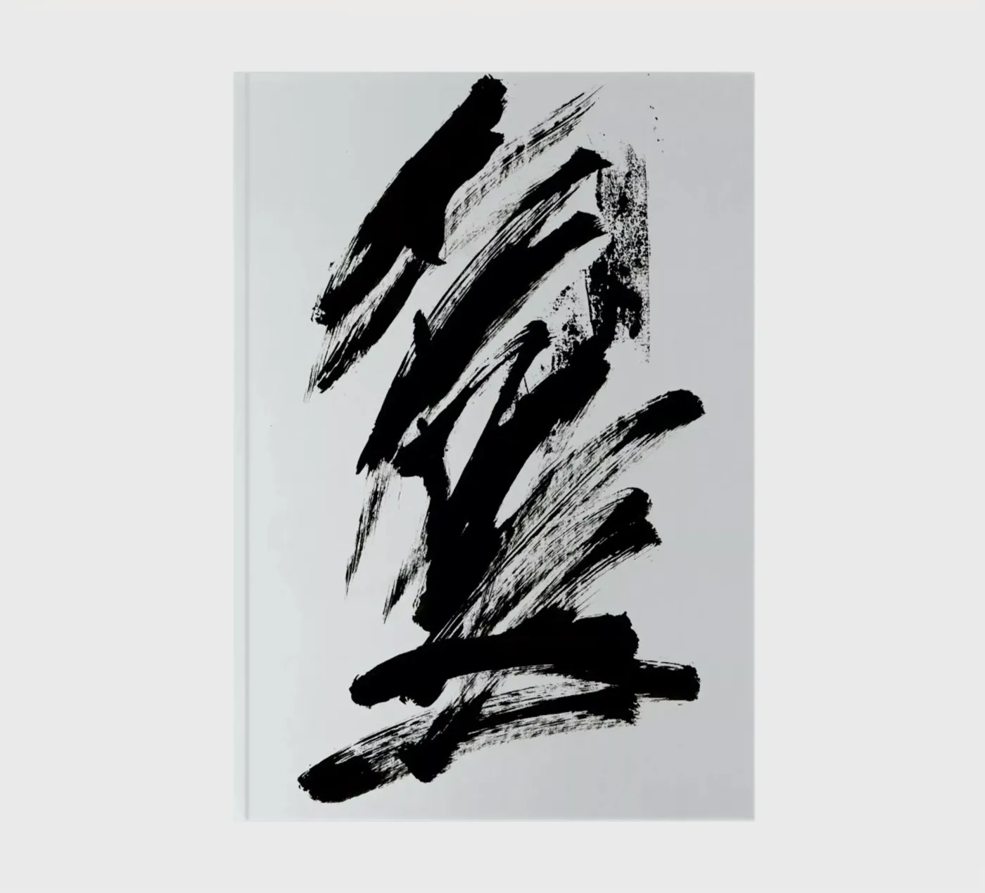 Black Abstract notebook by Pure