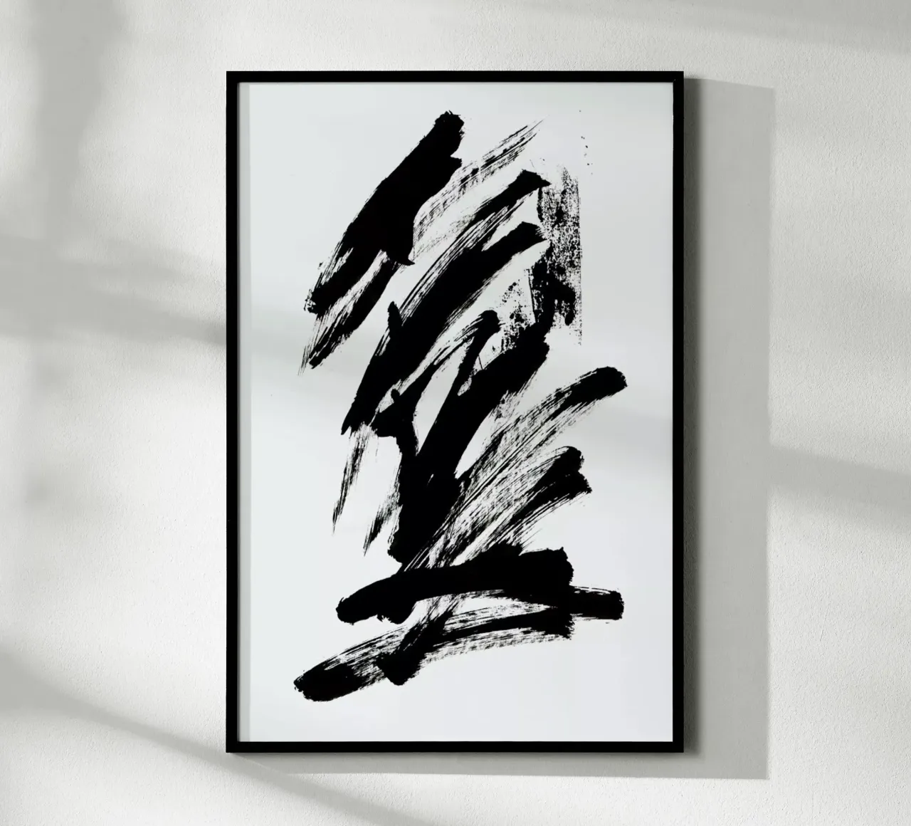 Black Abstract poster da Pure