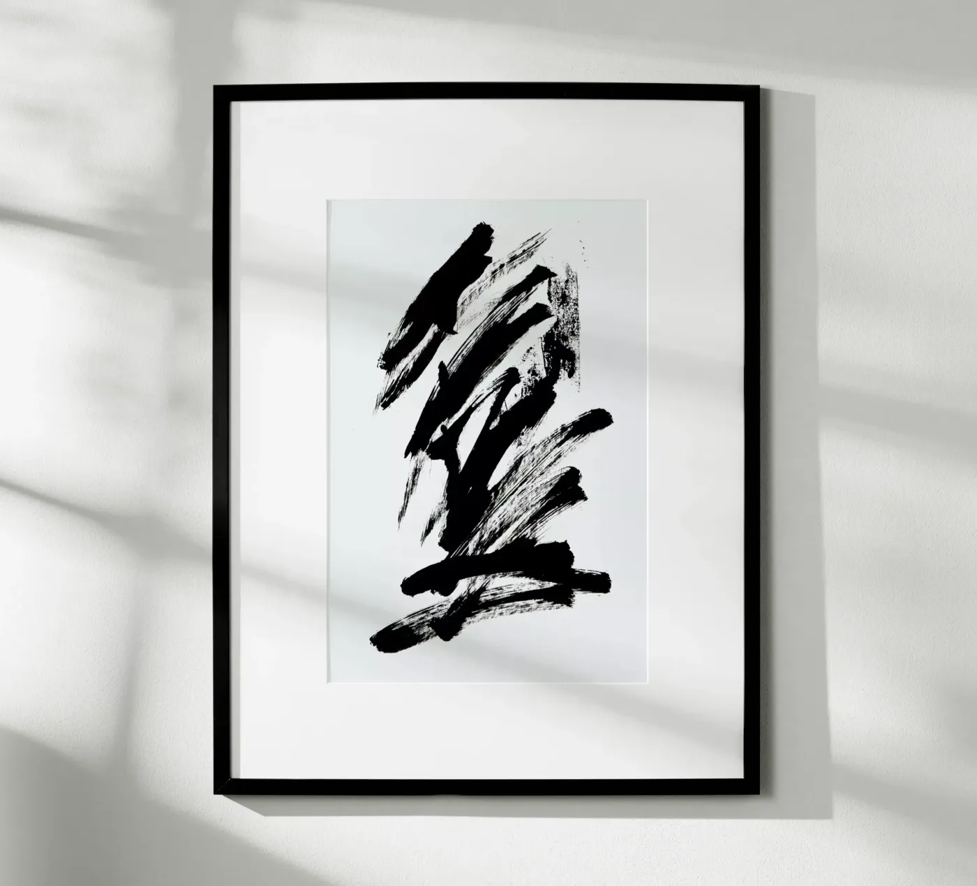 Black Abstract poster da Pure