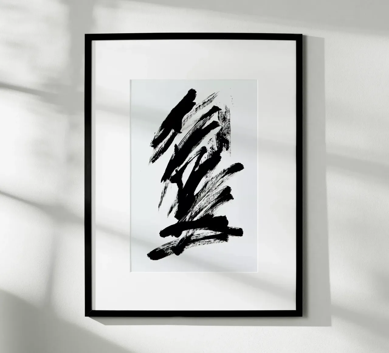 Black Abstract poster da Pure