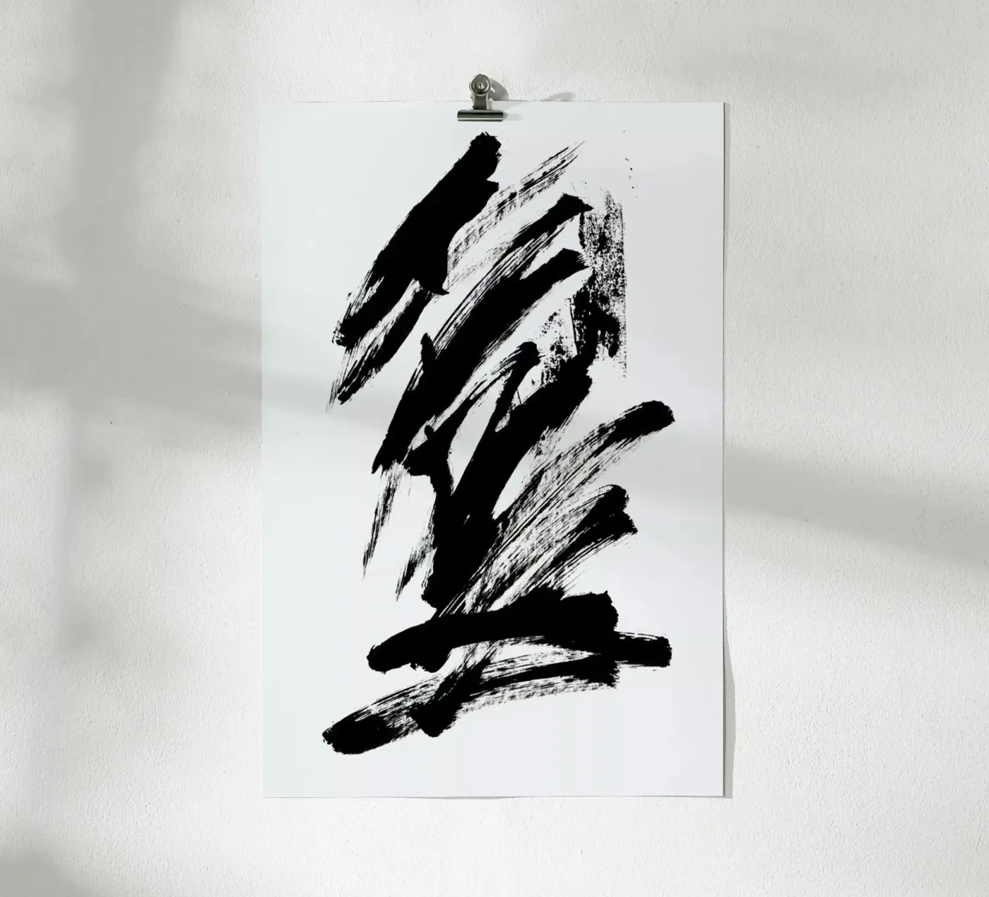 Black Abstract poster da Pure