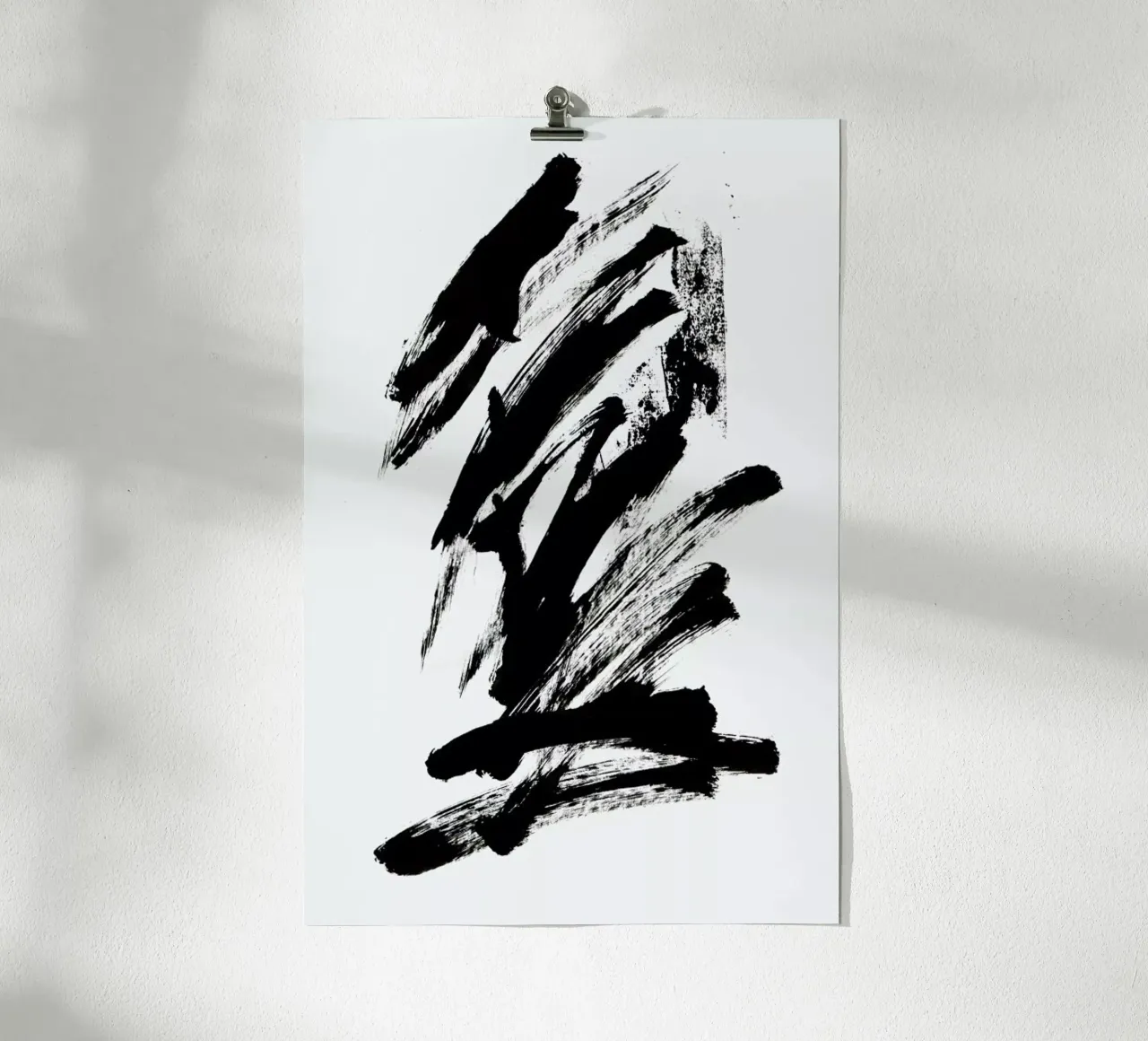 Black Abstract poster da Pure